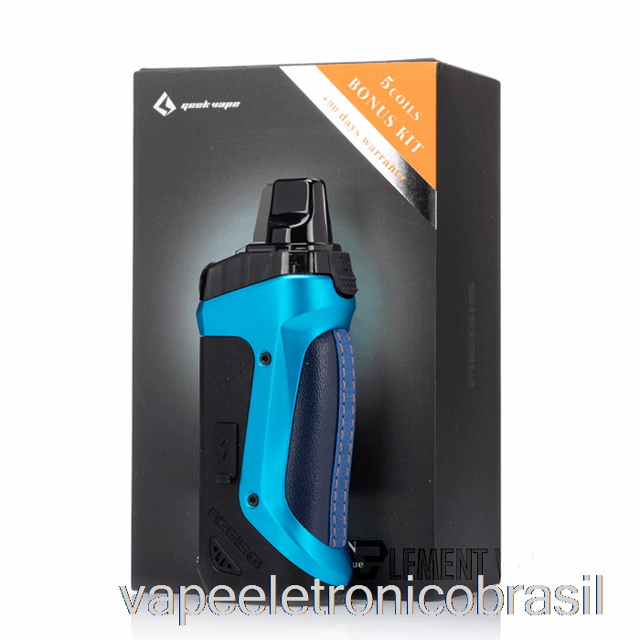 Vape Eletrônico Geek Vape Aegis Boost 40w Pod Mod Kit Le Bônus Kit - Almighty Blue